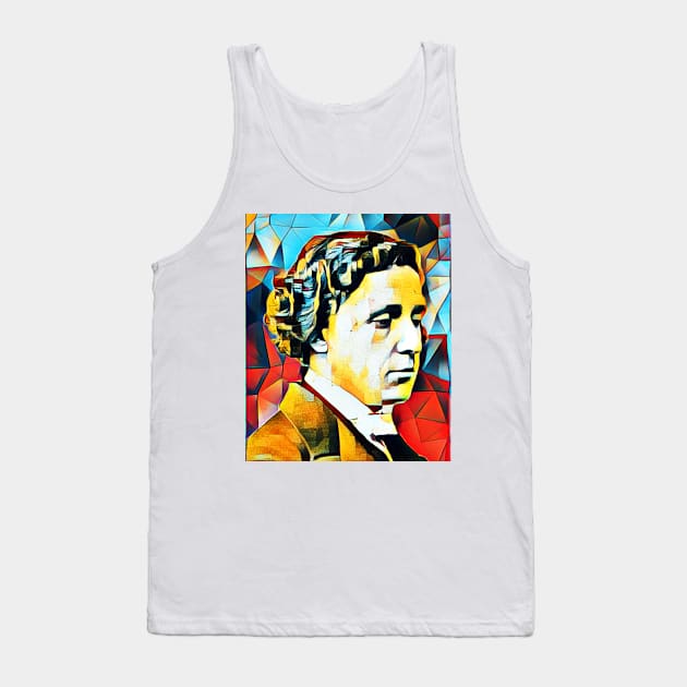 Lewis Carroll Abstract Portrait | Lewis Carroll Abstract Artwork 15 Tank Top by JustLit